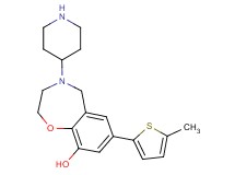 7-(5-methyl-2-thienyl)-4-piperidin-4-yl-2,3,4,5-tetrahydro-1,4-benzoxazepin-9-ol