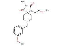 8-(3-methoxybenzyl)-1-(2-methoxyethyl)-3-methyl-1,3,8-triazaspiro[4.5]decane-2,4-dione