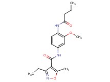 N-[4-(butyrylamino)-3-methoxyphenyl]-3-ethyl-5-methylisoxazole-4-carboxamide