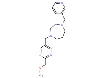 1-{[2-(methoxymethyl)-5-pyrimidinyl]methyl}-4-(3-pyridinylmethyl)-1,4-diazepane
