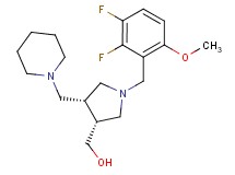 [(3R*,4R*)-1-(2,3-difluoro-6-methoxybenzyl)-4-(piperidin-1-ylmethyl)pyrrolidin-3-yl]methanol