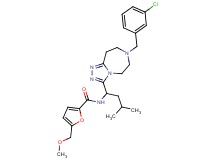 N-{1-[7-(3-chlorobenzyl)-6,7,8,9-tetrahydro-5H-[1,2,4]triazolo[4,3-d][1,4]diazepin-3-yl]-3-methylbutyl}-5-(methoxymethyl)-2-furamide
