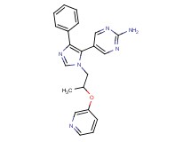 5-{4-phenyl-1-[2-(pyridin-3-yloxy)propyl]-1H-imidazol-5-yl}pyrimidin-2-amine