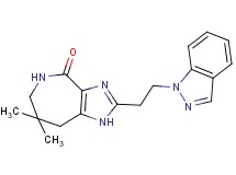 2-[2-(1H-indazol-1-yl)ethyl]-7,7-dimethyl-5,6,7,8-tetrahydroimidazo[4,5-c]azepin-4(1H)-one