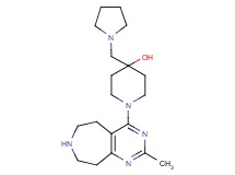 1-(2-methyl-6,7,8,9-tetrahydro-5H-pyrimido[4,5-d]azepin-4-yl)-4-(pyrrolidin-1-ylmethyl)piperidin-4-ol
