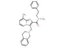3-(3,4-dihydro-2(1H)-isoquinolinylmethyl)-N,8-dimethyl-N-(2-phenylethyl)imidazo[1,2-a]pyridine-2-carboxamide