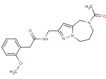 N-[(5-acetyl-5,6,7,8-tetrahydro-4H-pyrazolo[1,5-a][1,4]diazepin-2-yl)methyl]-2-(2-methoxyphenyl)acetamide