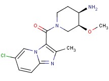 (3S*,4R*)-1-[(6-chloro-2-methylimidazo[1,2-a]pyridin-3-yl)carbonyl]-3-methoxypiperidin-4-amine