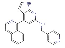 4-isoquinolin-1-yl-N-(pyridin-4-ylmethyl)-1H-pyrrolo[2,3-b]pyridin-6-amine