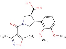 (3S*,4R*)-4-(2,3-dimethoxyphenyl)-1-[(3,5-dimethylisoxazol-4-yl)carbonyl]pyrrolidine-3-carboxylic acid