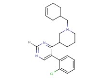 5-(2-chlorophenyl)-4-[1-(3-cyclohexen-1-ylmethyl)-3-piperidinyl]pyrimidine