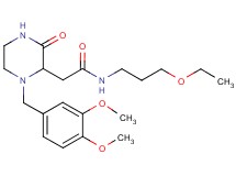 2-[1-(3,4-dimethoxybenzyl)-3-oxo-2-piperazinyl]-N-(3-ethoxypropyl)acetamide