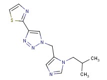 1-[(1-isobutyl-1H-imidazol-5-yl)methyl]-4-(1,3-thiazol-2-yl)-1H-1,2,3-triazole