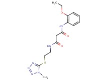 N-(2-ethoxyphenyl)-N'-{2-[(1-methyl-1H-tetrazol-5-yl)thio]ethyl}malonamide