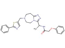 2-phenoxy-N-(1-{7-[(2-phenyl-1,3-thiazol-5-yl)methyl]-6,7,8,9-tetrahydro-5H-[1,2,4]triazolo[4,3-d][1,4]diazepin-3-yl}ethyl)acetamide