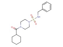 N-benzyl-4-(cyclohexylcarbonyl)piperazine-1-sulfonamide