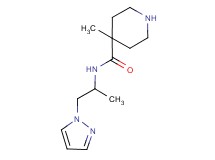 4-methyl-N-[1-methyl-2-(1H-pyrazol-1-yl)ethyl]-4-piperidinecarboxamide trifluoroacetate