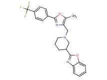 2-[1-({5-methyl-2-[4-(trifluoromethyl)phenyl]-1,3-oxazol-4-yl}methyl)-3-piperidinyl]-1,3-benzoxazole