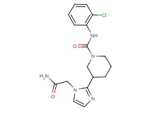 3-[1-(2-amino-2-oxoethyl)-1H-imidazol-2-yl]-N-(2-chlorophenyl)-1-piperidinecarboxamide