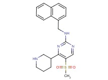 5-(methylsulfonyl)-N-(1-naphthylmethyl)-4-(3-piperidinyl)-2-pyrimidinamine hydrochloride