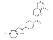 8-fluoro-2-{[4-(5-fluoro-1H-benzimidazol-2-yl)-1-piperidinyl]carbonyl}quinoline