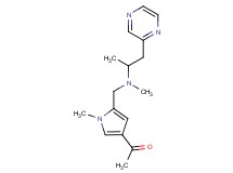 1-(1-methyl-5-{[methyl(1-methyl-2-pyrazin-2-ylethyl)amino]methyl}-1H-pyrrol-3-yl)ethanone