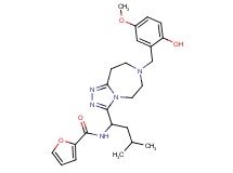 N-{1-[7-(2-hydroxy-5-methoxybenzyl)-6,7,8,9-tetrahydro-5H-[1,2,4]triazolo[4,3-d][1,4]diazepin-3-yl]-3-methylbutyl}-2-furamide