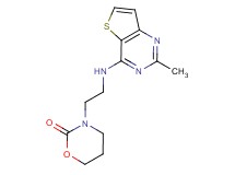 3-{2-[(2-methylthieno[3,2-d]pyrimidin-4-yl)amino]ethyl}-1,3-oxazinan-2-one