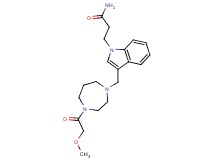 3-(3-{[4-(methoxyacetyl)-1,4-diazepan-1-yl]methyl}-1H-indol-1-yl)propanamide
