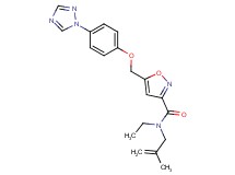 N-ethyl-N-(2-methyl-2-propen-1-yl)-5-{[4-(1H-1,2,4-triazol-1-yl)phenoxy]methyl}-3-isoxazolecarboxamide