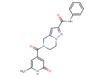 5-[(6-methyl-2-oxo-1,2-dihydropyridin-4-yl)carbonyl]-N-phenyl-4,5,6,7-tetrahydropyrazolo[1,5-a]pyrazine-2-carboxamide