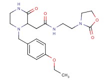 2-[1-(4-ethoxybenzyl)-3-oxo-2-piperazinyl]-N-[2-(2-oxo-1,3-oxazolidin-3-yl)ethyl]acetamide