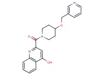 2-{[4-(3-pyridinylmethoxy)-1-piperidinyl]carbonyl}-4-quinolinol