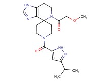 1'-[(3-isopropyl-1H-pyrazol-5-yl)carbonyl]-5-(methoxyacetyl)-1,5,6,7-tetrahydrospiro[imidazo[4,5-c]pyridine-4,4'-piperidine]