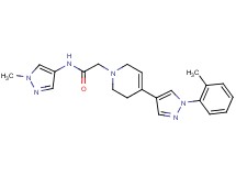 2-[4-[1-(2-methylphenyl)-1H-pyrazol-4-yl]-3,6-dihydropyridin-1(2H)-yl]-N-(1-methyl-1H-pyrazol-4-yl)acetamide