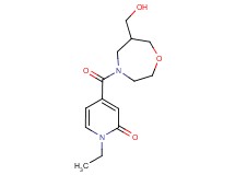 1-ethyl-4-{[6-(hydroxymethyl)-1,4-oxazepan-4-yl]carbonyl}pyridin-2(1H)-one
