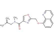 N-methyl-N-(2-methyl-2-propen-1-yl)-2-[(8-quinolinyloxy)methyl]-1,3-oxazole-4-carboxamide