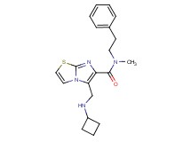 5-[(cyclobutylamino)methyl]-N-methyl-N-(2-phenylethyl)imidazo[2,1-b][1,3]thiazole-6-carboxamide