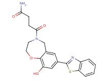 4-[7-(1,3-benzothiazol-2-yl)-9-hydroxy-2,3-dihydro-1,4-benzoxazepin-4(5H)-yl]-4-oxobutanamide