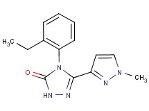 4-(2-ethylphenyl)-5-(1-methyl-1H-pyrazol-3-yl)-2,4-dihydro-3H-1,2,4-triazol-3-one