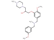 1-(2-methoxy-5-{[(3-methoxybenzyl)(methyl)amino]methyl}phenoxy)-3-(4-methyl-1-piperazinyl)-2-propanol