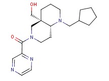 [(4aS*,8aR*)-1-(cyclopentylmethyl)-6-(2-pyrazinylcarbonyl)octahydro-1,6-naphthyridin-4a(2H)-yl]methanol