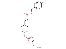 3-{1-[(5-ethyl-2-furyl)methyl]-4-piperidinyl}-N-(4-fluorobenzyl)propanamide
