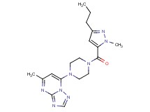 5-methyl-7-{4-[(1-methyl-3-propyl-1H-pyrazol-5-yl)carbonyl]-1-piperazinyl}[1,2,4]triazolo[1,5-a]pyrimidine