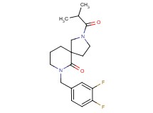 7-(3,4-difluorobenzyl)-2-isobutyryl-2,7-diazaspiro[4.5]decan-6-one