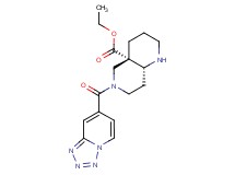 ethyl (4aS*,8aR*)-6-(tetrazolo[1,5-a]pyridin-7-ylcarbonyl)octahydro-1,6-naphthyridine-4a(2H)-carboxylate