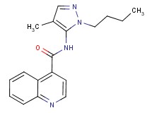 N-(1-butyl-4-methyl-1H-pyrazol-5-yl)quinoline-4-carboxamide