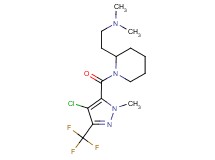2-(1-{[4-chloro-1-methyl-3-(trifluoromethyl)-1H-pyrazol-5-yl]carbonyl}-2-piperidinyl)-N,N-dimethylethanamine