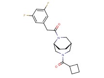 (1S*,5R*)-3-(cyclobutylcarbonyl)-6-[(3,5-difluorophenyl)acetyl]-3,6-diazabicyclo[3.2.2]nonane