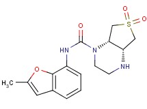 (4aR*,7aS*)-N-(2-methyl-1-benzofuran-7-yl)hexahydrothieno[3,4-b]pyrazine-1(2H)-carboxamide 6,6-dioxide